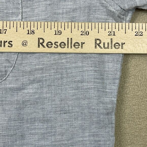 Faherty Shirt Mens‎ Medium Blue Reversable Preppy Long Sleeve Casual Adult - Picture 5 of 11